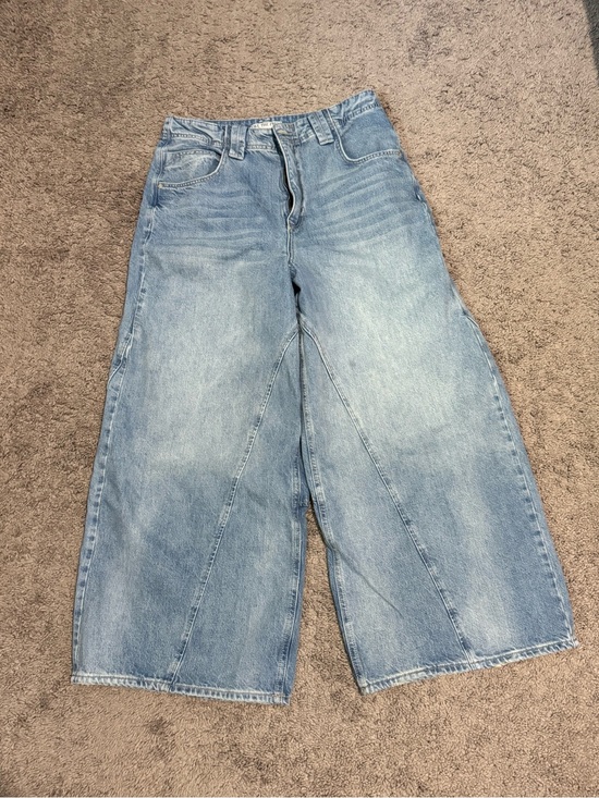 We The Free Denim - We The Free Light Wash Wide Leg Jeans